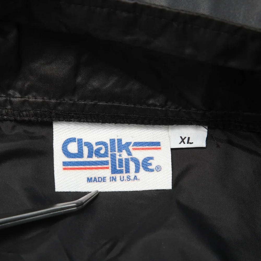 Vintage Baltimore Orioles Jacket Mens XL Black MLB Baseball Chalk Line Pullover
